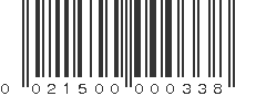 UPC 021500000338