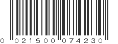 UPC 021500074230