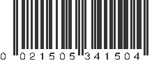 UPC 021505341504