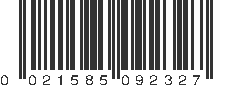 UPC 021585092327