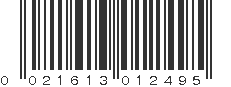 UPC 021613012495