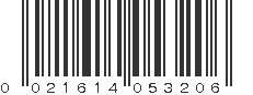 UPC 021614053206