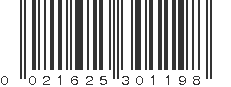 UPC 021625301198