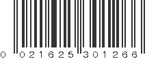 UPC 021625301266