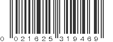 UPC 021625319469