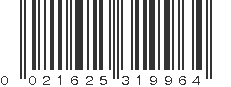 UPC 021625319964