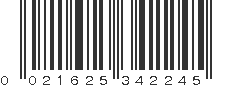 UPC 021625342245