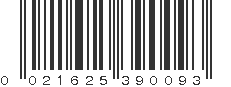 UPC 021625390093