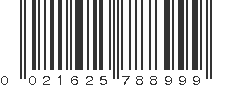 UPC 021625788999