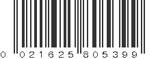 UPC 021625805399