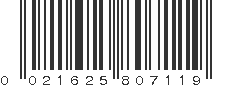 UPC 021625807119