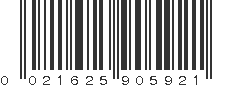 UPC 021625905921