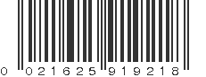 UPC 021625919218