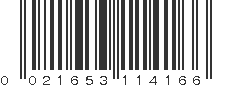 UPC 021653114166