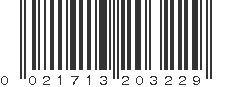 UPC 021713203229