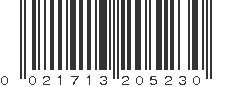 UPC 021713205230