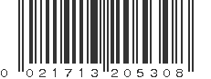 UPC 021713205308