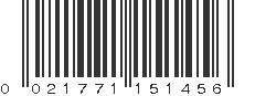 UPC 021771151456