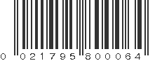 UPC 021795800064