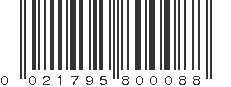 UPC 021795800088