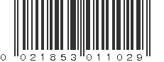 UPC 021853011029