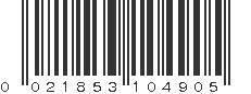 UPC 021853104905