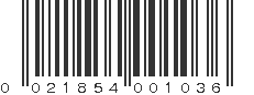 UPC 021854001036