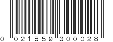 UPC 021859300028