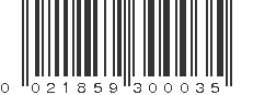 UPC 021859300035