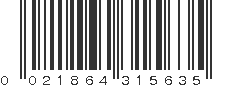 UPC 021864315635