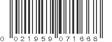 UPC 021959071668