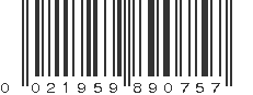 UPC 021959890757