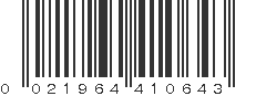 UPC 021964410643