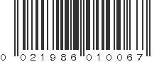 UPC 021986010067