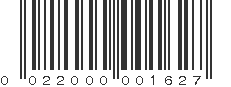 UPC 022000001627