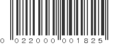 UPC 022000001825