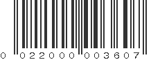 UPC 022000003607