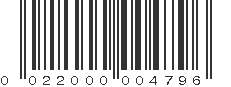 UPC 022000004796