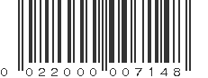 UPC 022000007148