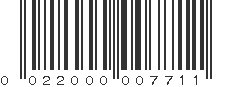 UPC 022000007711