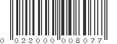 UPC 022000008077