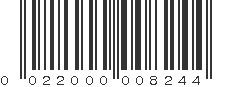 UPC 022000008244