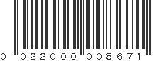 UPC 022000008671