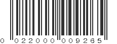 UPC 022000009265