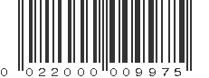 UPC 022000009975