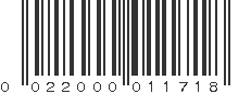 UPC 022000011718