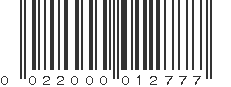 UPC 022000012777