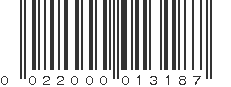 UPC 022000013187