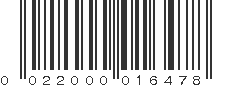 UPC 022000016478