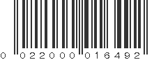 UPC 022000016492